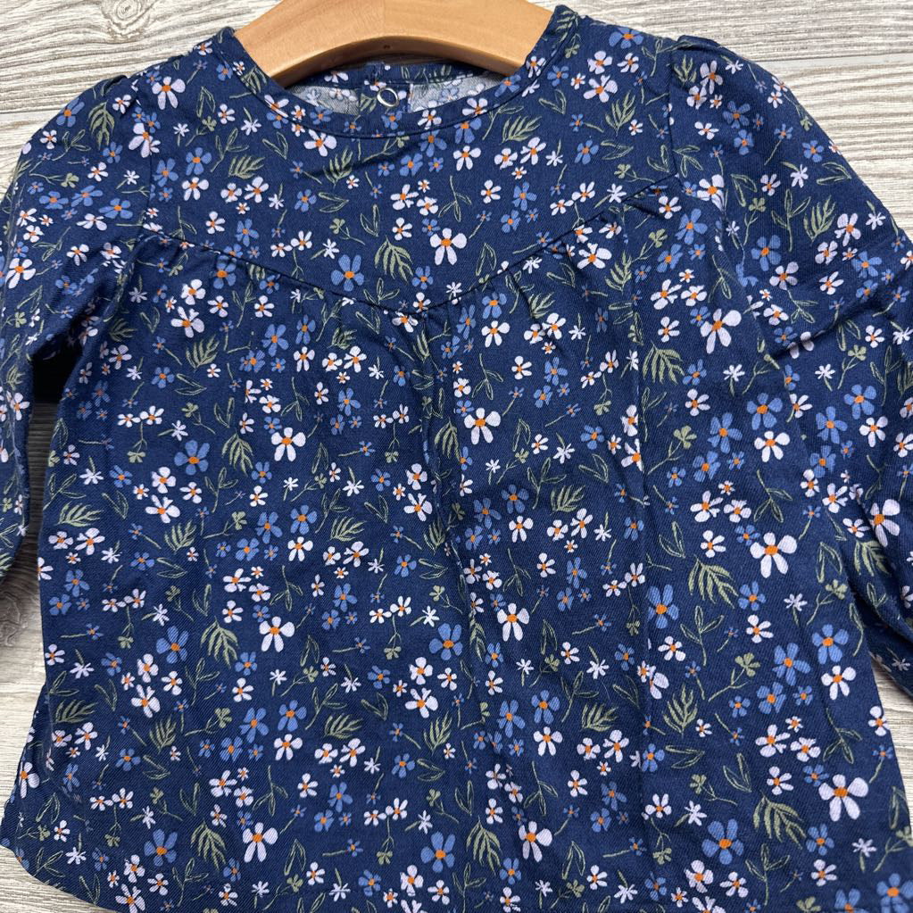 LS Shirt Flowers 18M