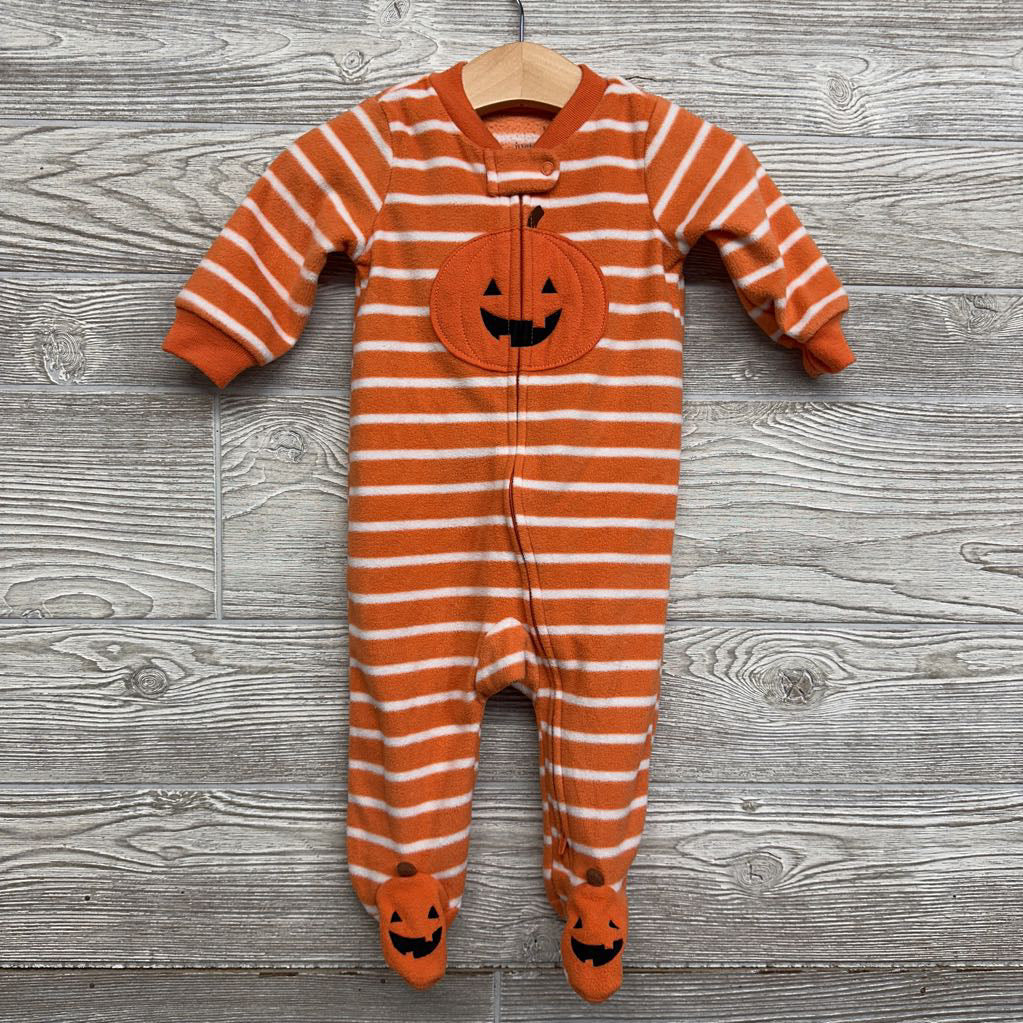 Blanket Sleeper Stripes Pumpkin 6M