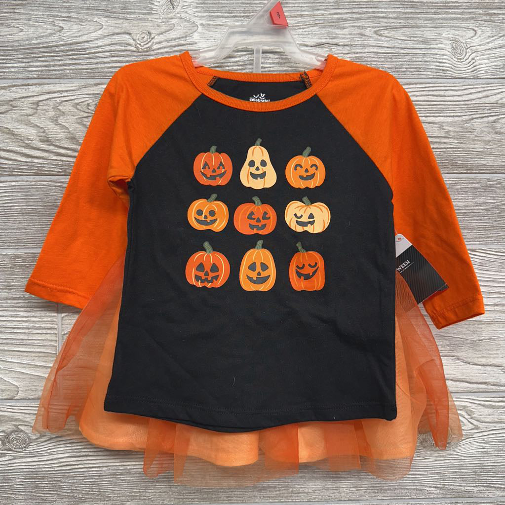NEW LS Shirt Pumpkins & Tulle Skirt 2T