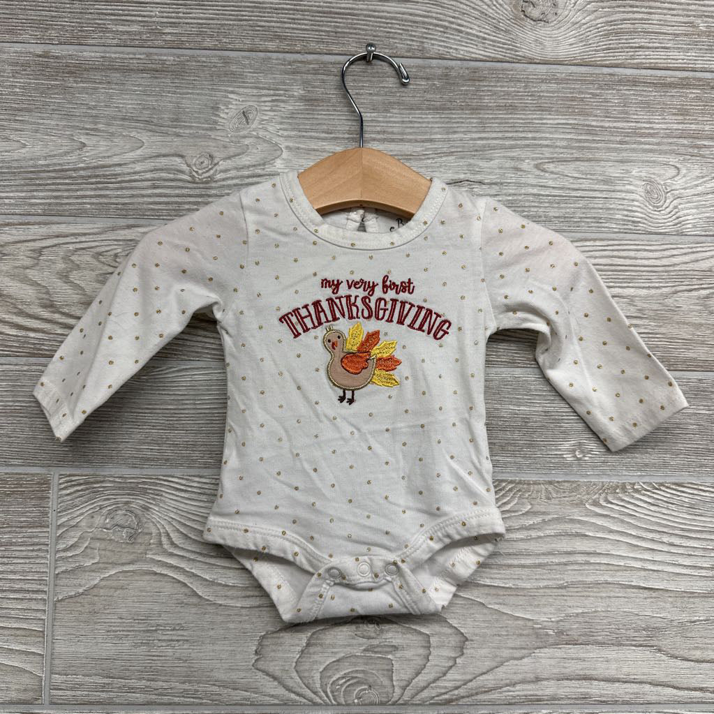 LS Bodysuit My Very First Thanksgiving 3M
