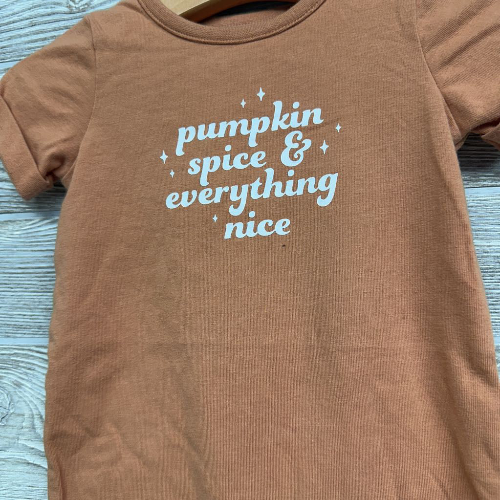 Shorty Romper Pumpkin Spice & Everything Nice 3-6M