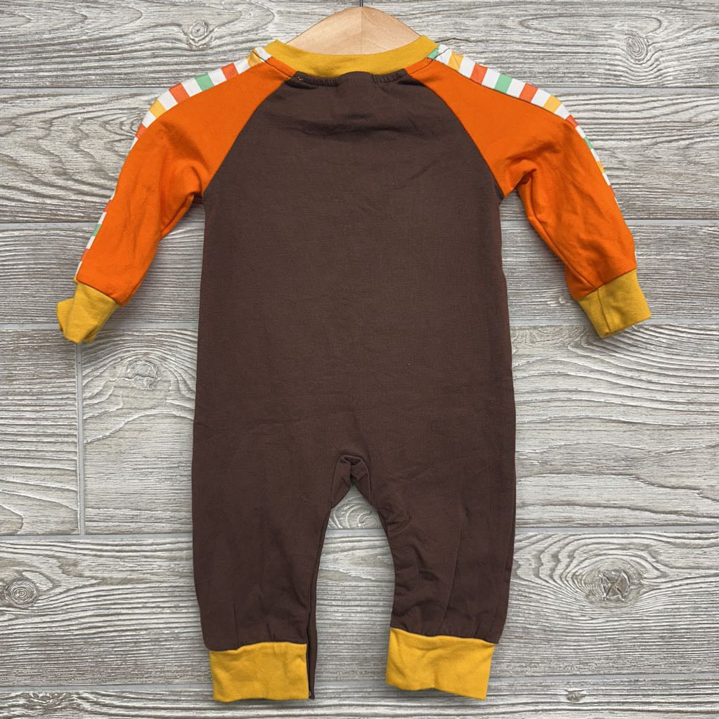 LS Outfit Pumpkins Stripes 0-3M