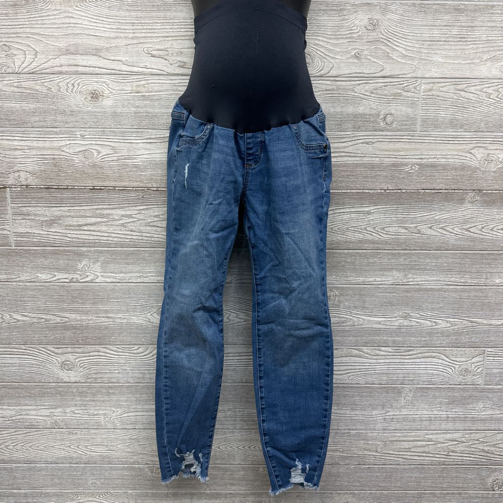 Full Panel Straight Jeggings Frayed Ankle 14/Large