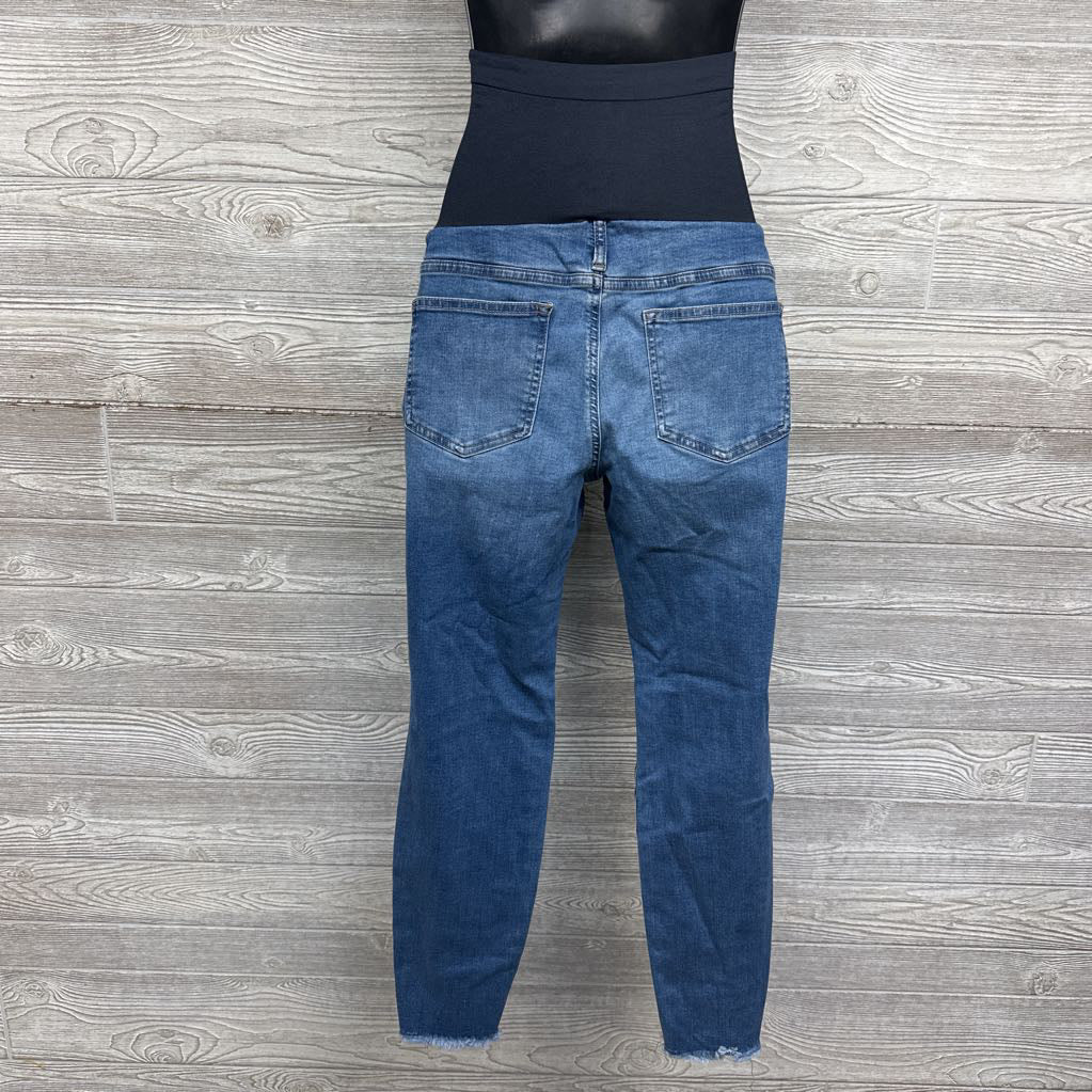 Full Panel Straight Jeggings Frayed Ankle 14/Large