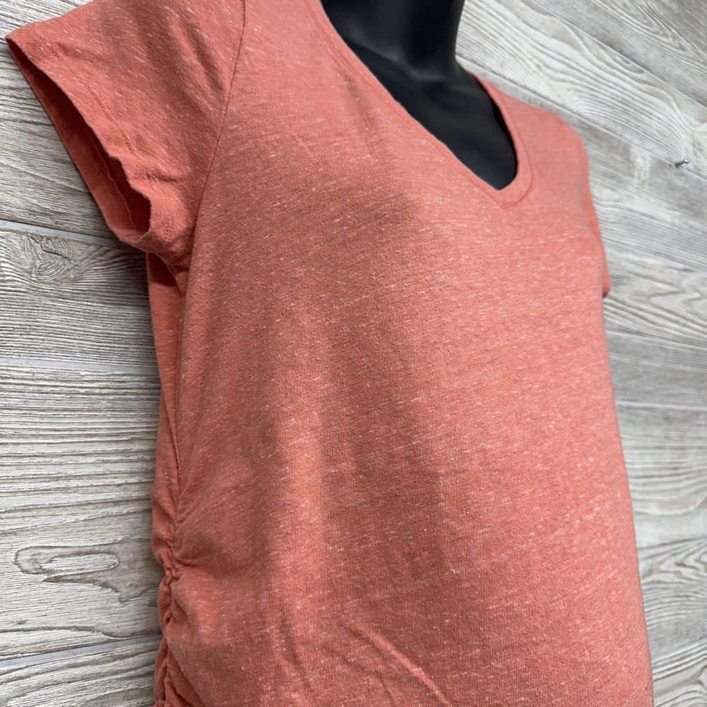 V Neck Ruched Shirt Medium