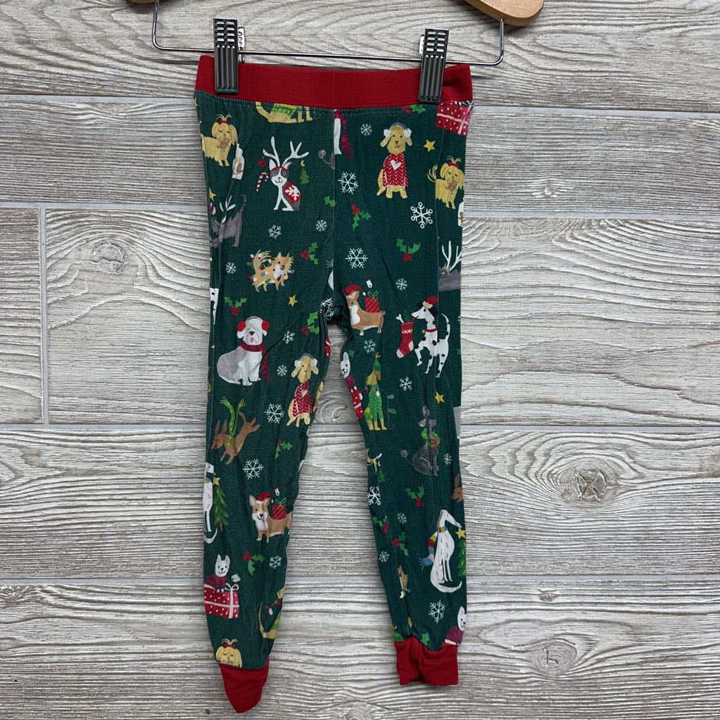 2 Pc LS Bamboo PJs Dogs Christmas Lights 12-18M*