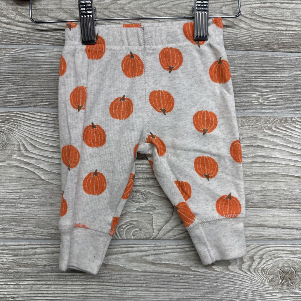 LS Bodysuit Hello Pumpkin & Pants Pumpkins 0-3M