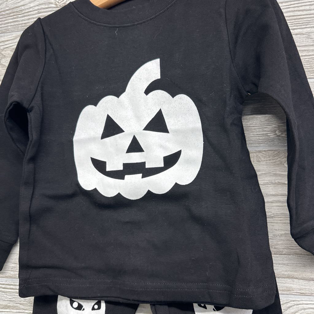 NEW 2 Pc LS PJs Pumpkin Vines 3
