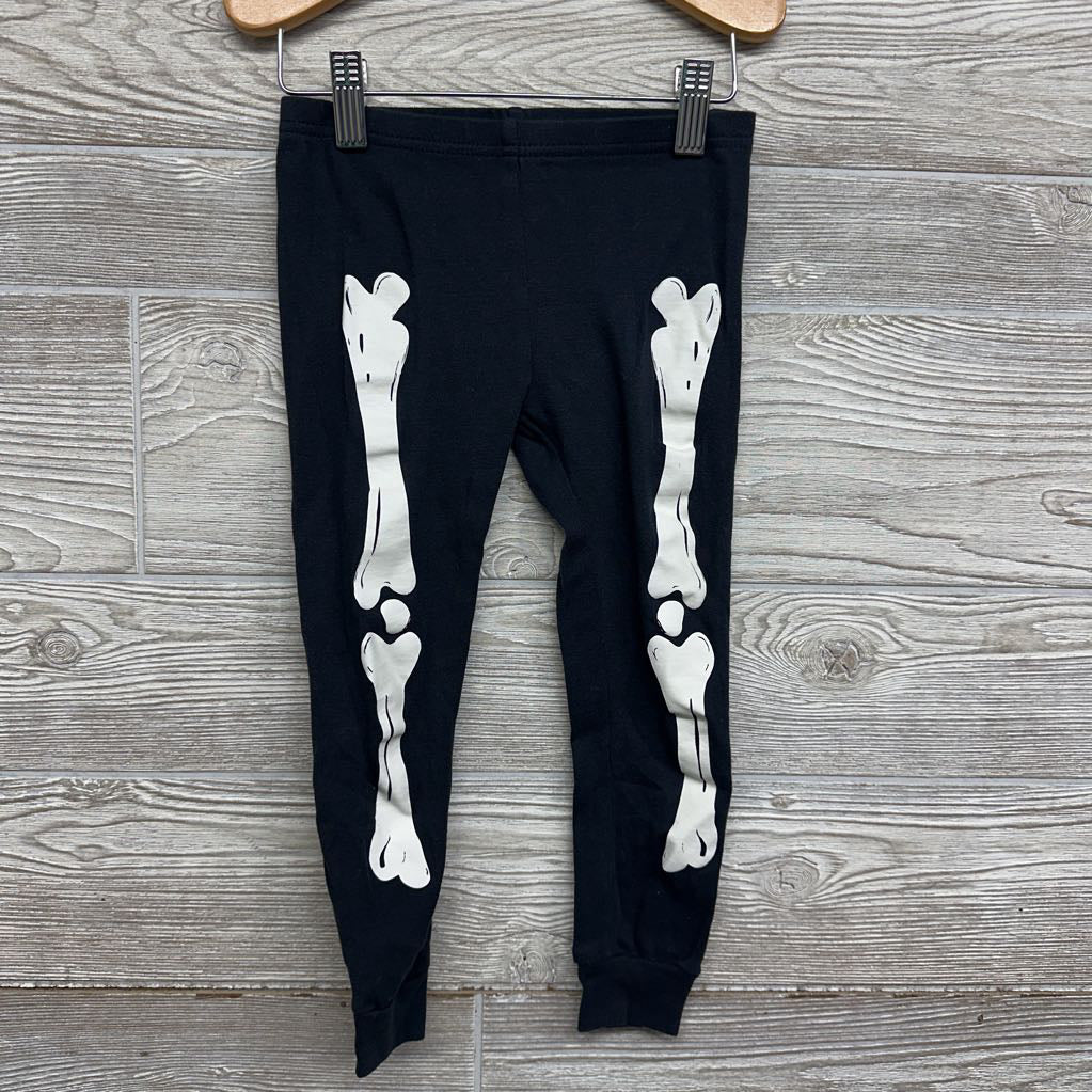 2 Pc LS PJs Skeleton Ghost 4T