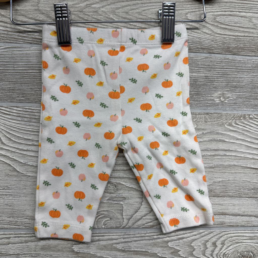 LS Ribbed Skirted Bodysuit Thankful & Leggings Pumpkins 3M