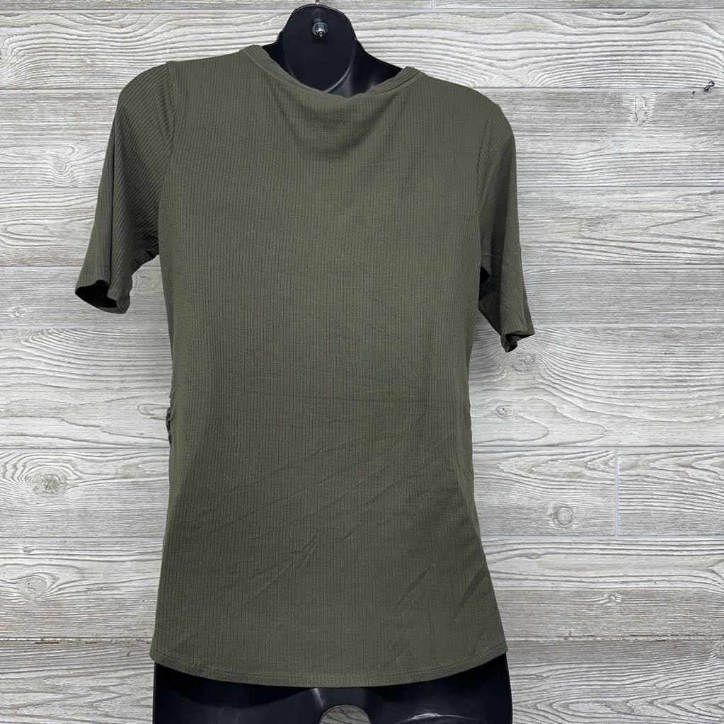 Henley Ribbed Shirt Large