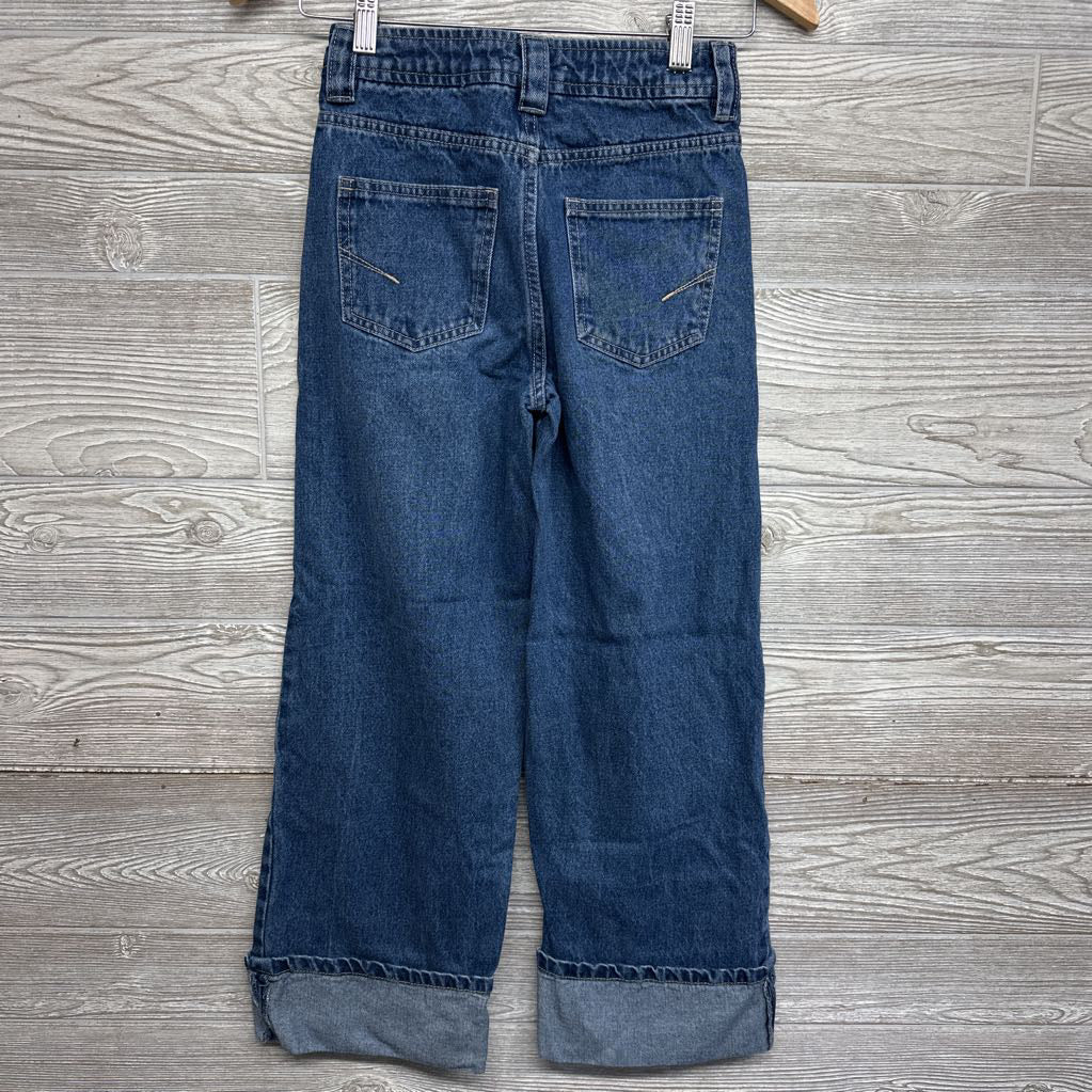 Wide Leg Jeans Button Fly 10