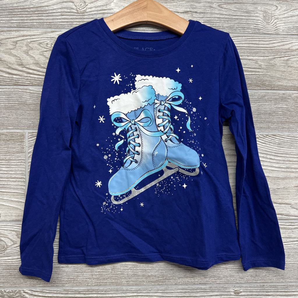 LS Shirt Ice Skates 5-6