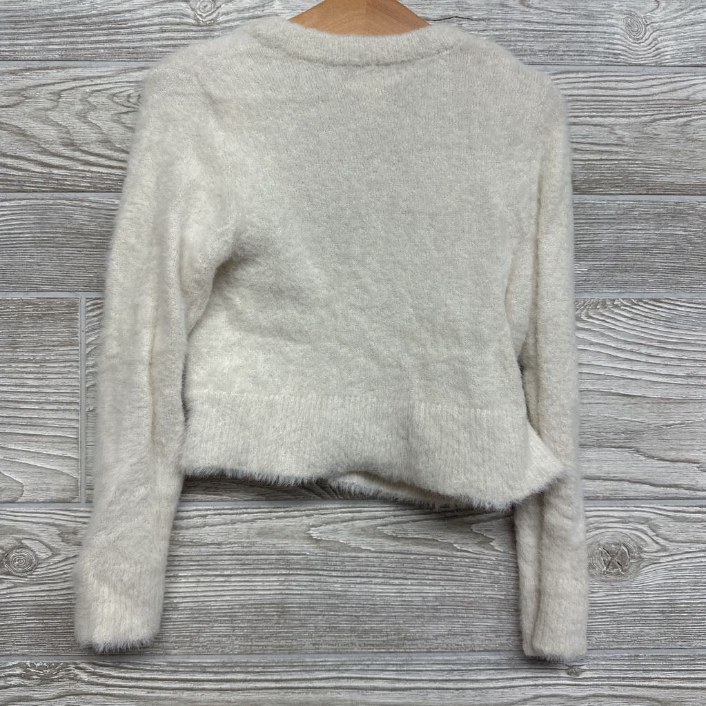 Cropped Plush Cardigan 4-5