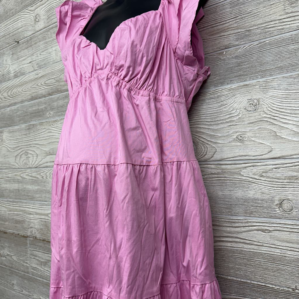 NEW Tiered Flutter Sleeve Dress Large