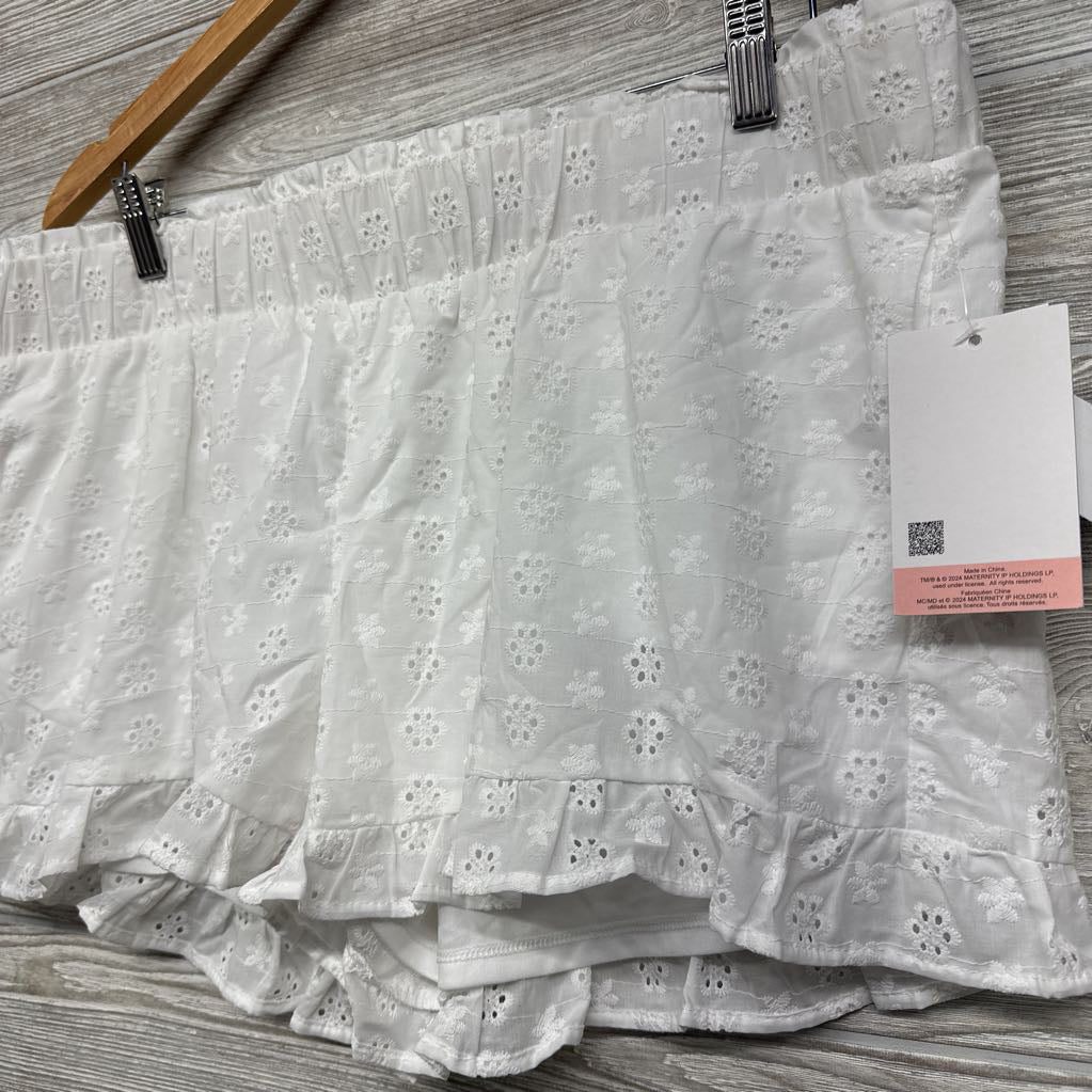 NEW Eyelet Flower Shorts Large