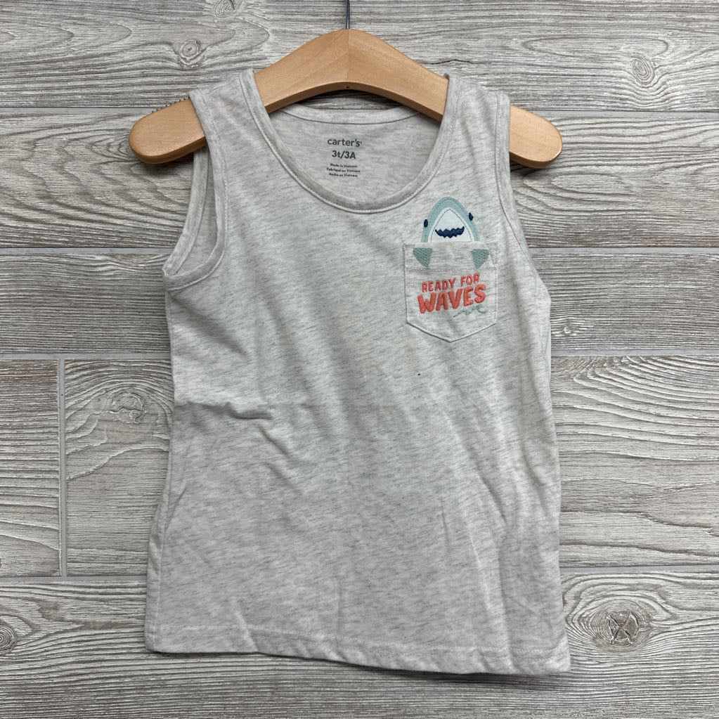 NEW Tank Top Ready For Waves Shark 3t