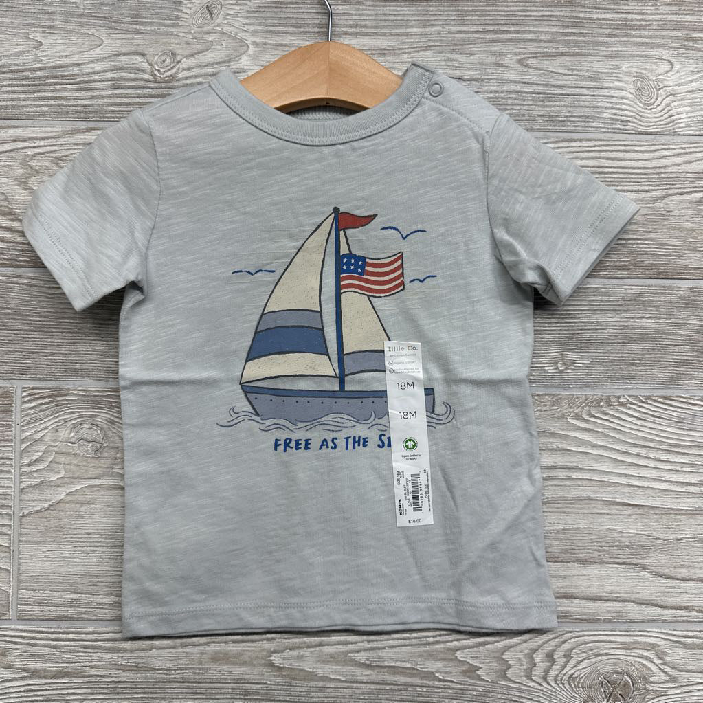 NEW Shirt Sailboat Free At The Sea 18M