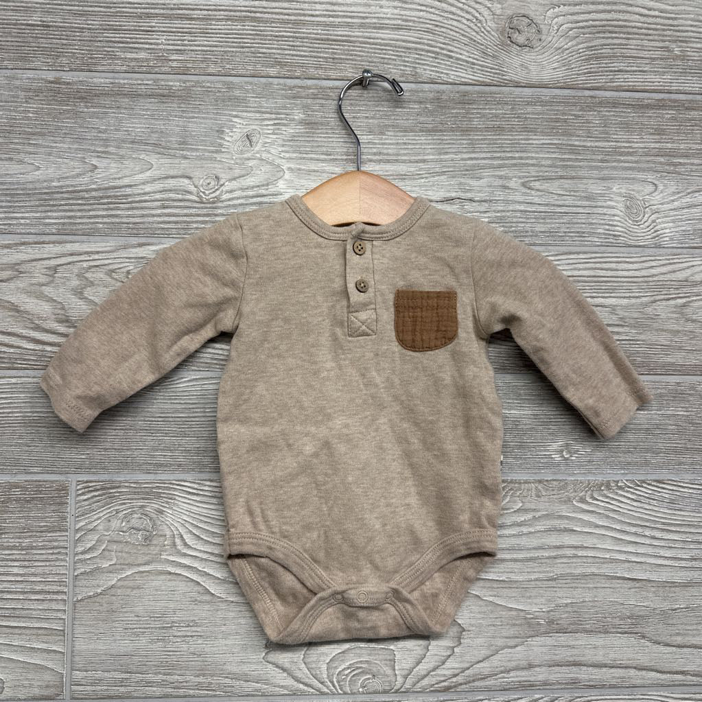 Organic Pocket Bodysuit 3-6M