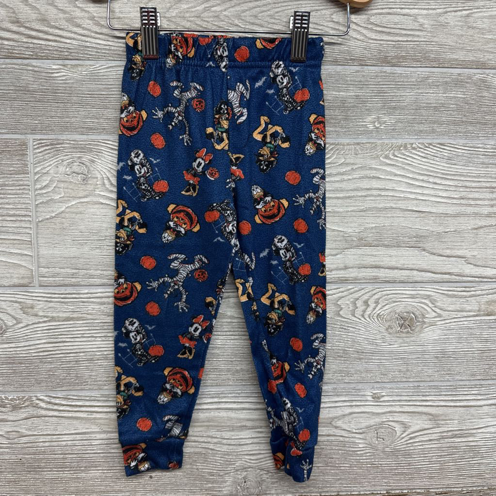 2 PC Pj Mickey & Minnie Pumpkins, Skeletons 3t
