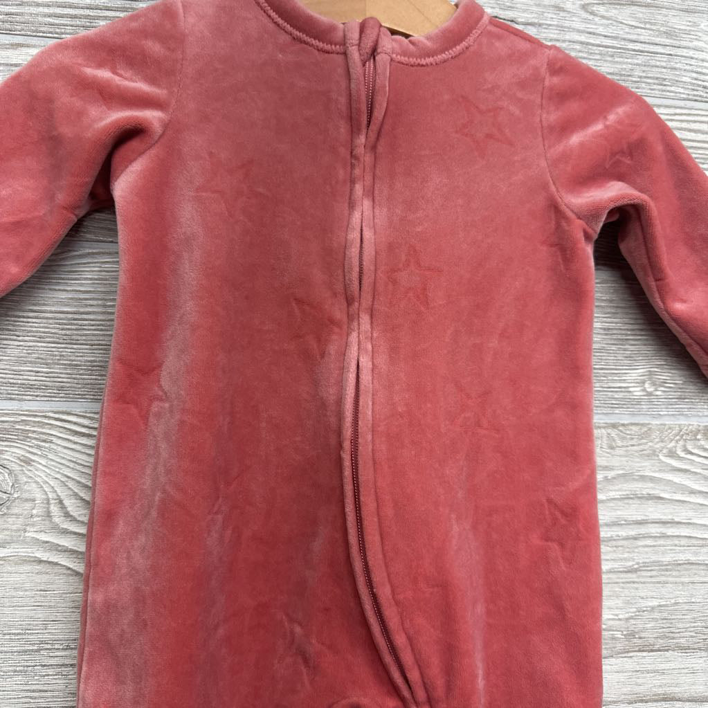 Velour Sleep n Play Embossed Stars 0-3M