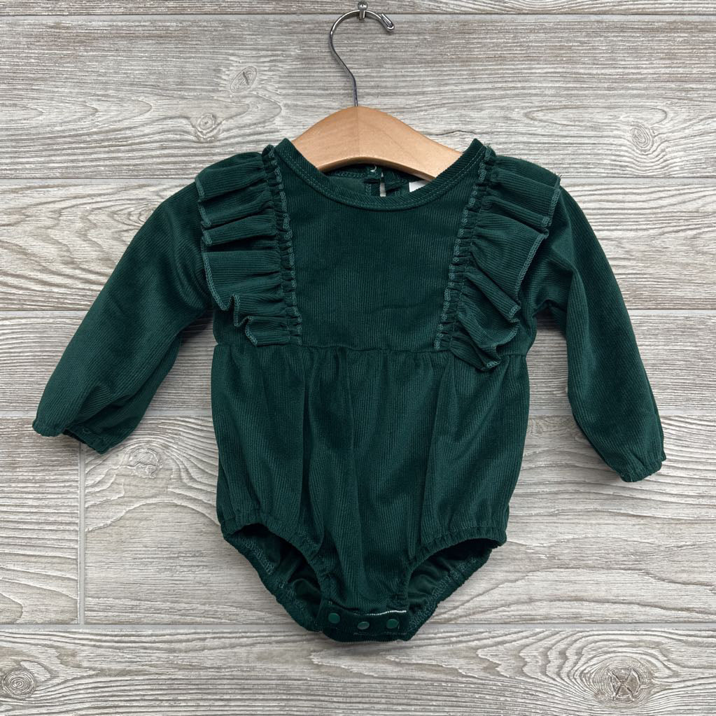 Ribbed Ruffle Bodysuit 3-6M