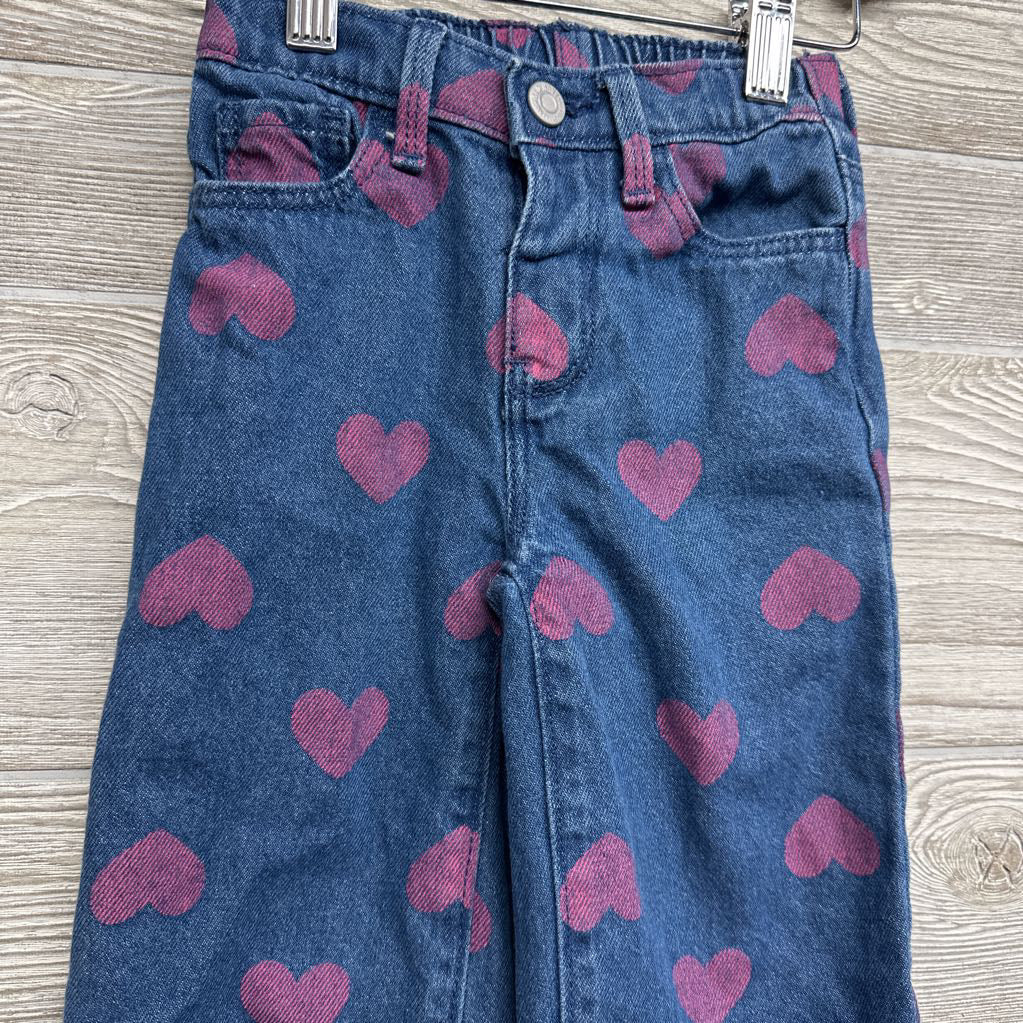 Wide Leg Jeans Hearts 2T