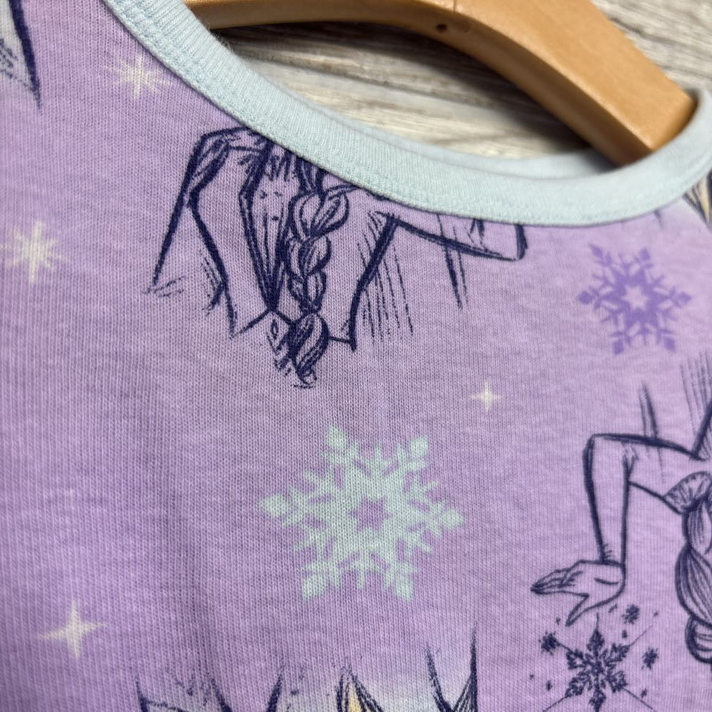 2 Pc LS PJs Elsa Snowflakes 4T