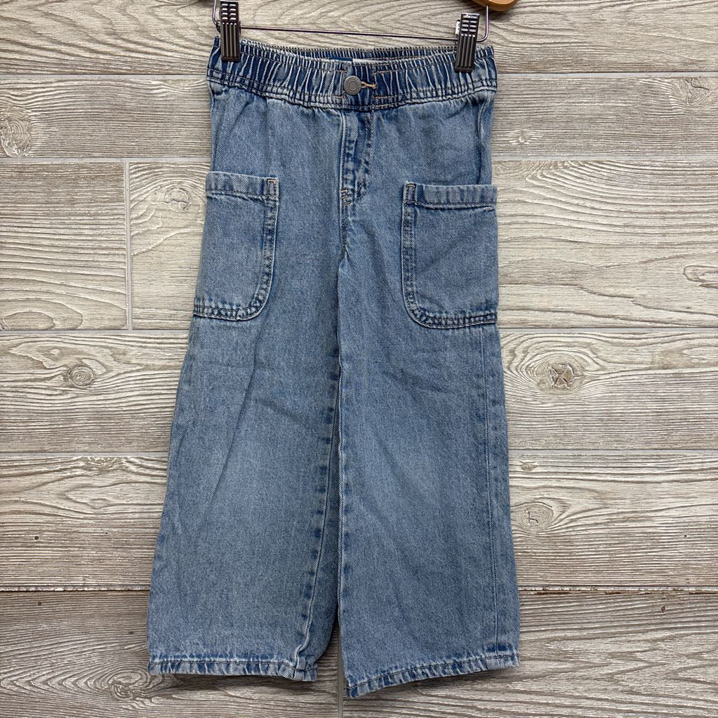 Wide Leg Jeans Side Pockets 4T