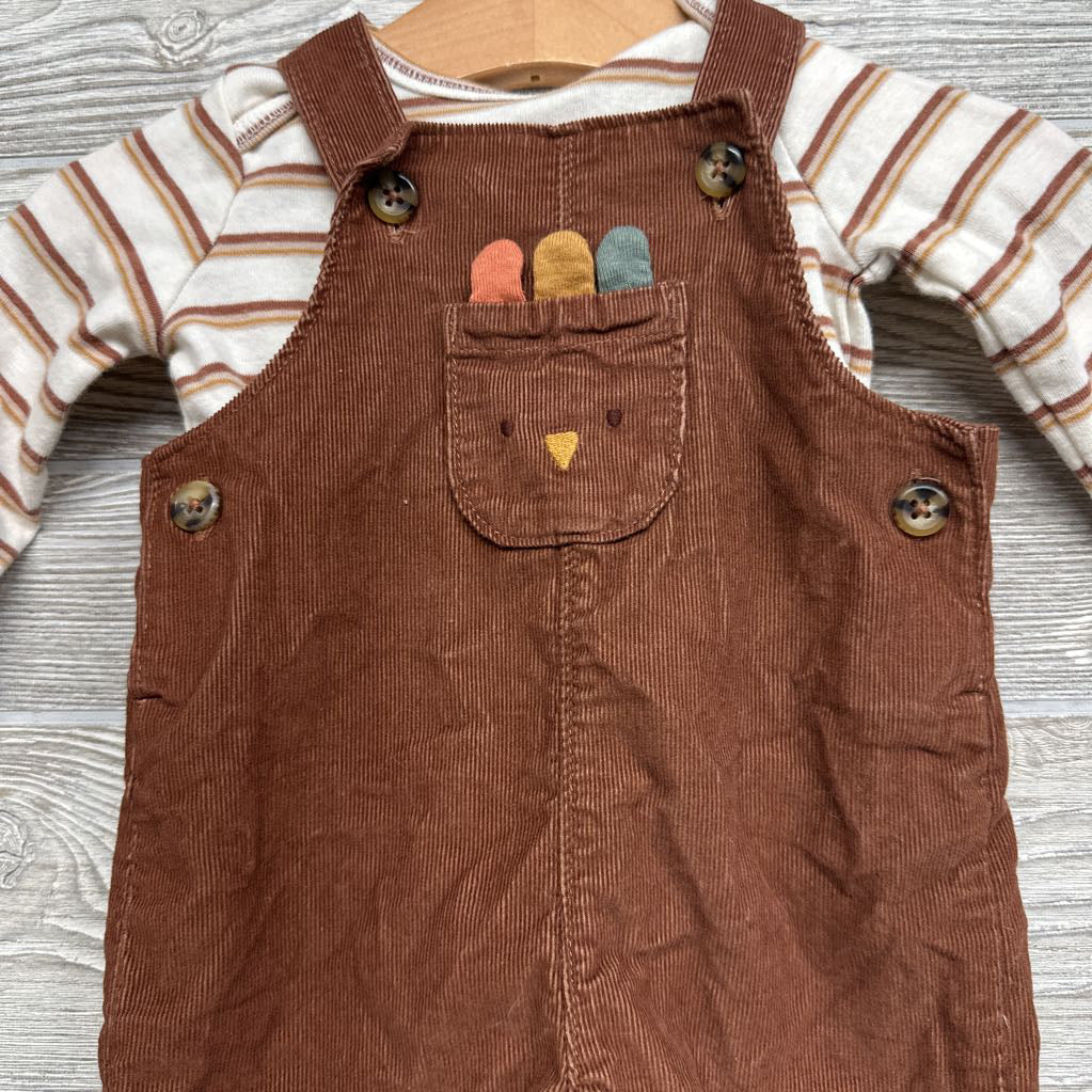 LS Shirt Stripes & Cord Overalls Turkey 3M