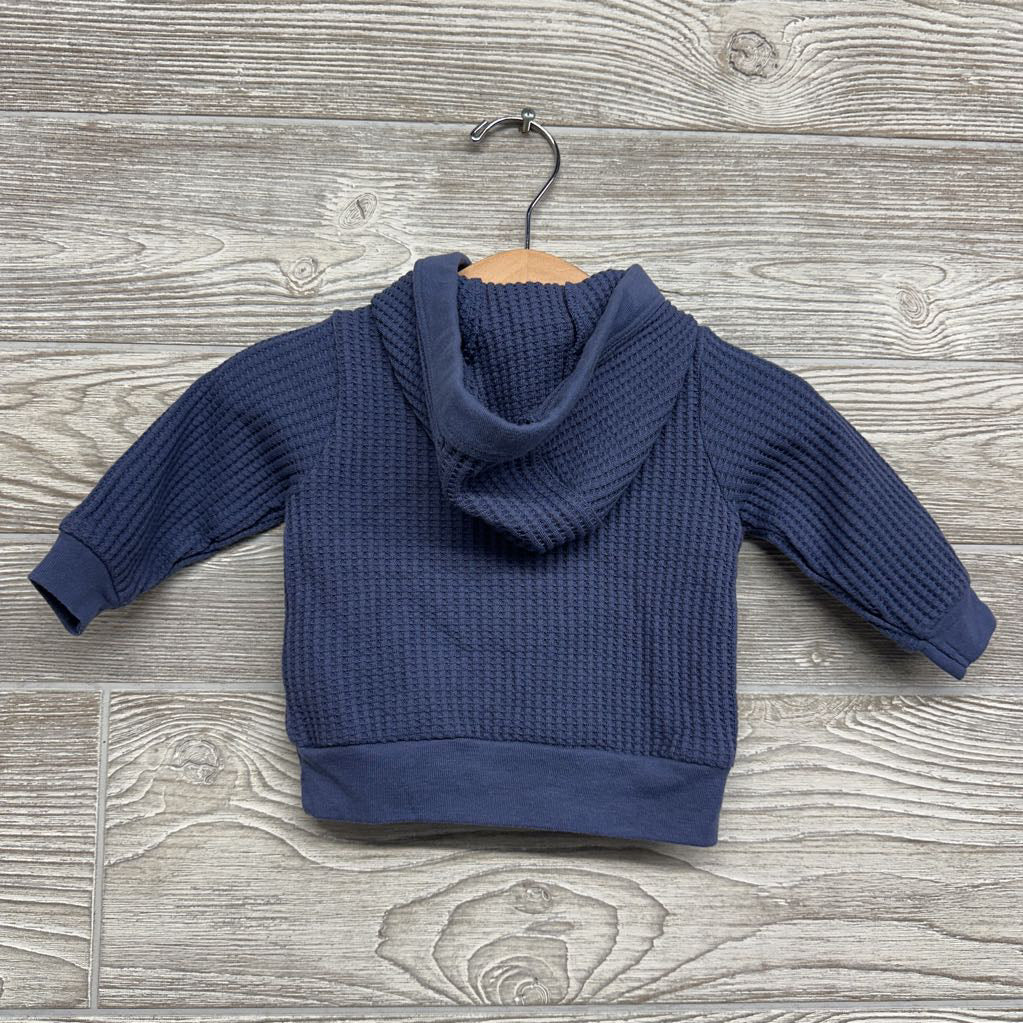 LS Waffle Knit Henley Shirt W/ Hood 3M