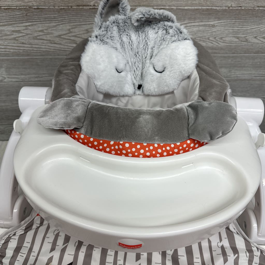 Peekaboo Fox Sit Me Up Floor Seat W/ Tray & Toy