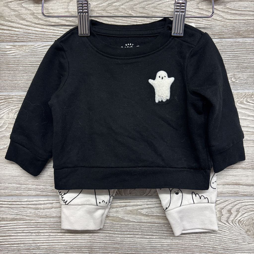 Crewneck Ghost & French Terry Joggers 0-3M