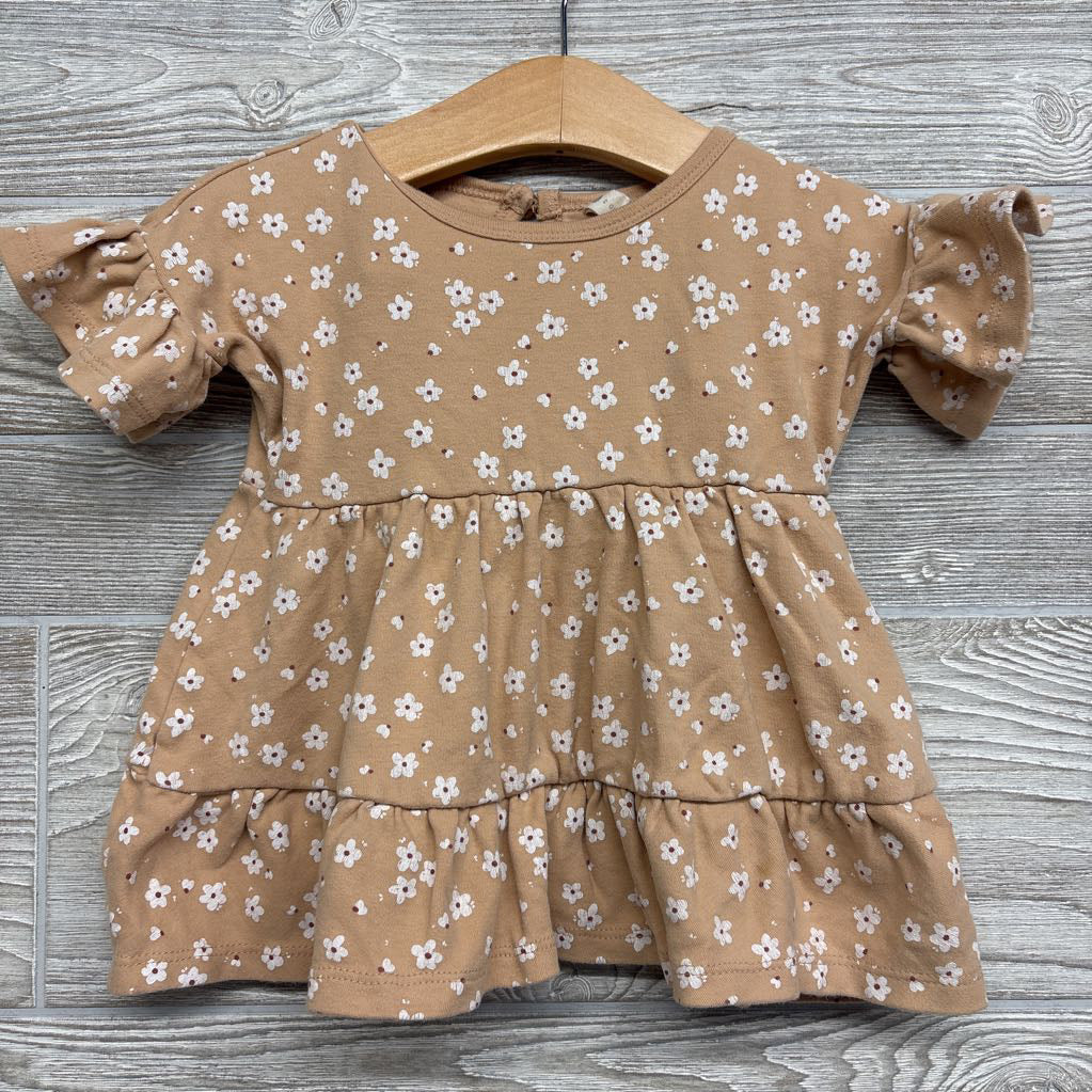 Tiered Dress & Bubble Shorts Flowers 6-12M