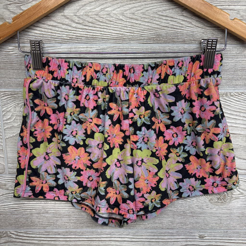 2 Pc LS Plush PJs Flowers 10-12