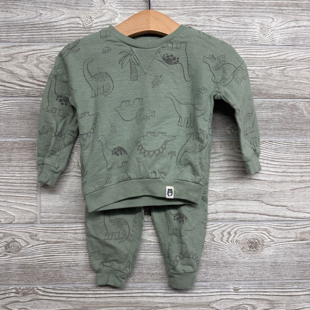 French Terry Crewneck & Joggers Dinosaurs 12M