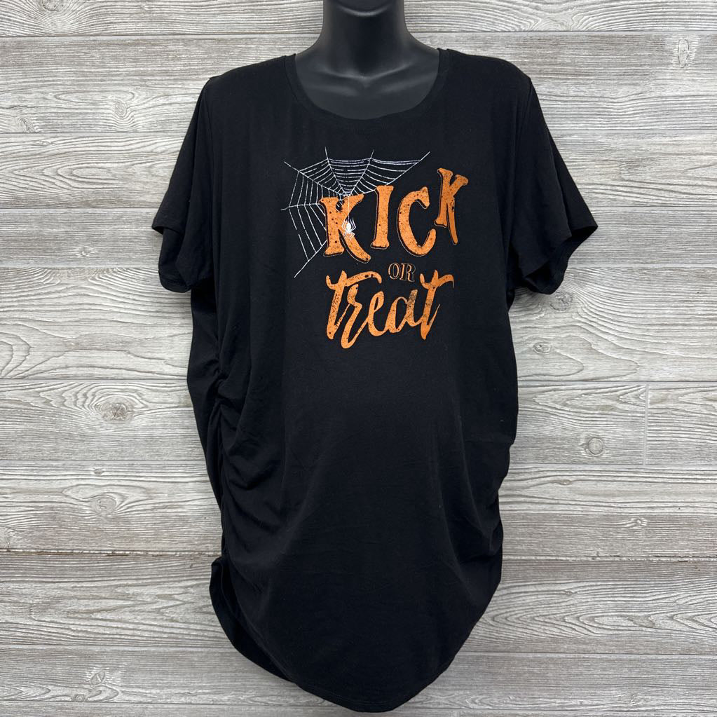 Ruched Shirt Kick Or Treat 3XL