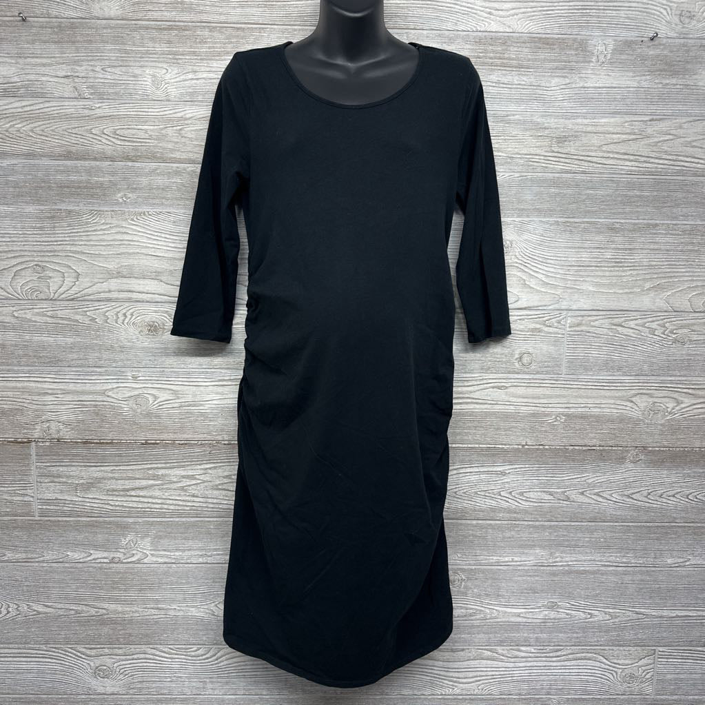 LS Ruched Bodycon Dress LArge