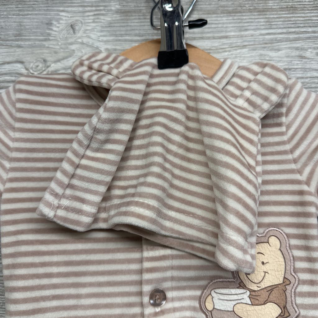 LS Plush Button Up Shirt & Pants W/ Hat Stripes 0-3M