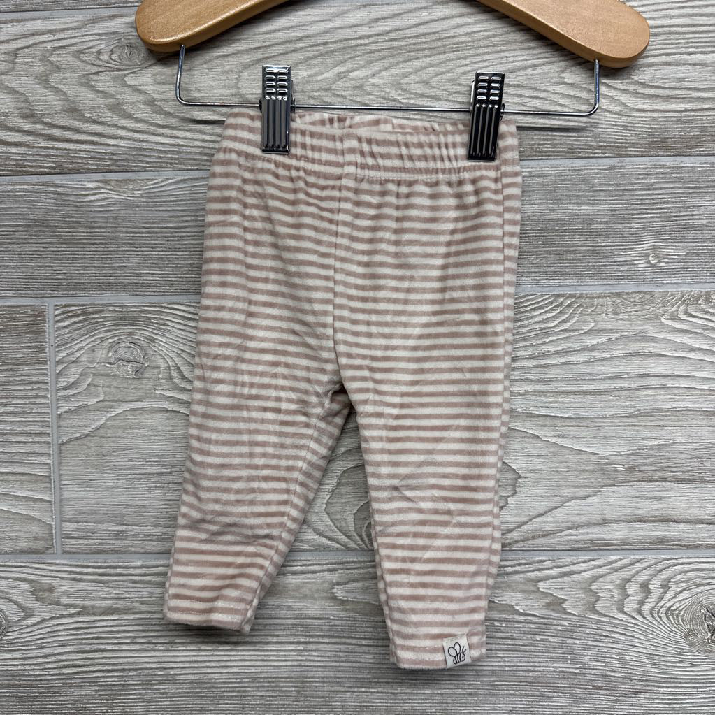 LS Plush Button Up Shirt & Pants W/ Hat Stripes 0-3M