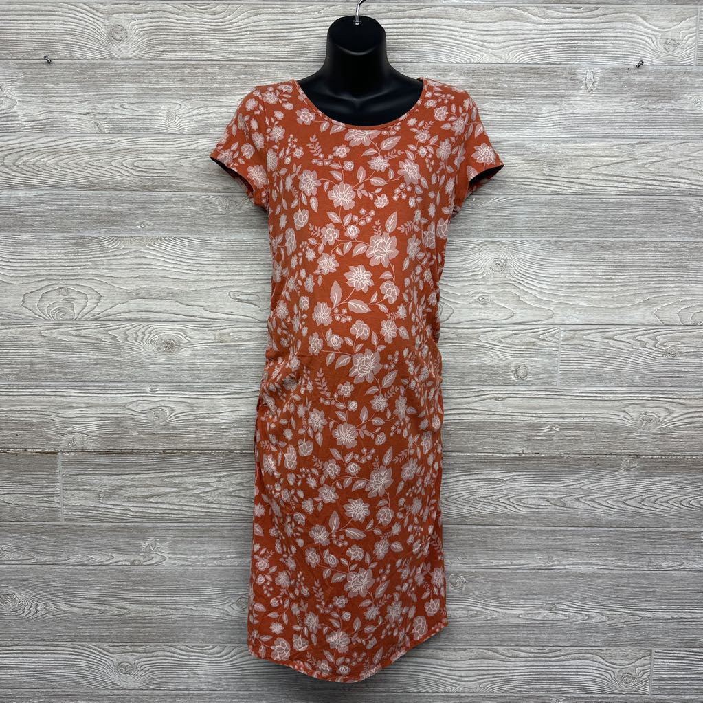 Ruched Bodycon Dress Flowers Large