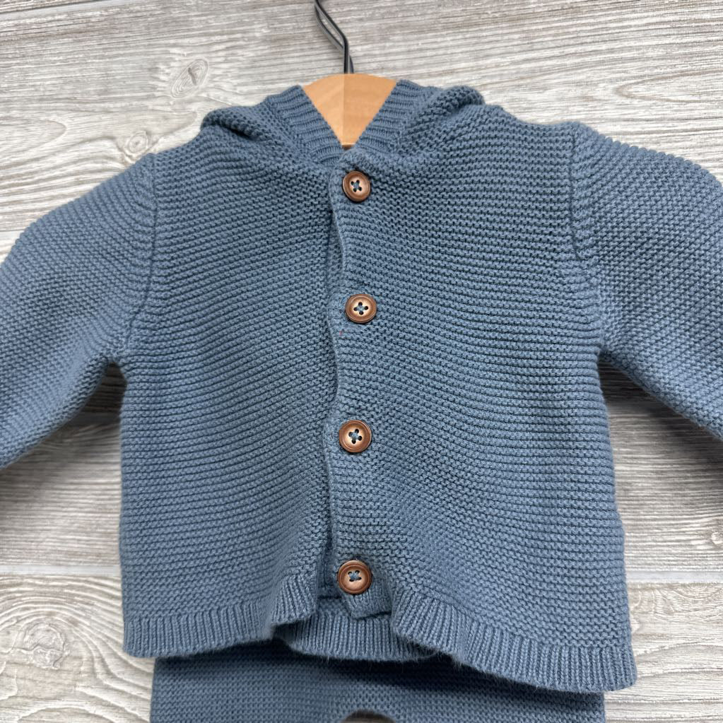 Knit Jacket W/ Hood & Harem Pants NB