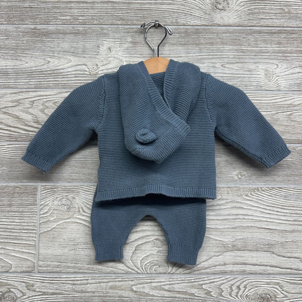 Knit Jacket W/ Hood & Harem Pants NB