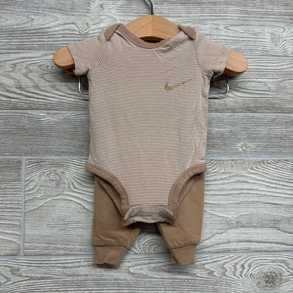 Modal Bodysuit Stripes & French Terry Joggers Swoosh NB