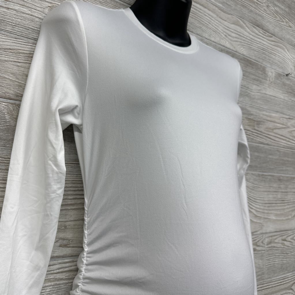 NEW LS Ruched Shirt Small