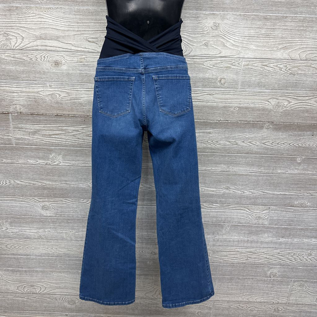 Cross Panel Flare Jeans 6/Small