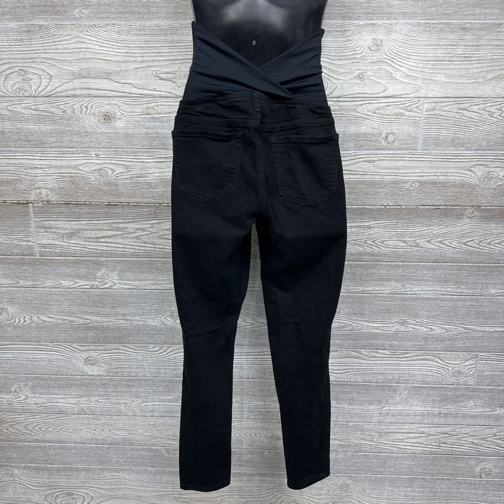 Cross Panel Skinny Jeans 8/Medium