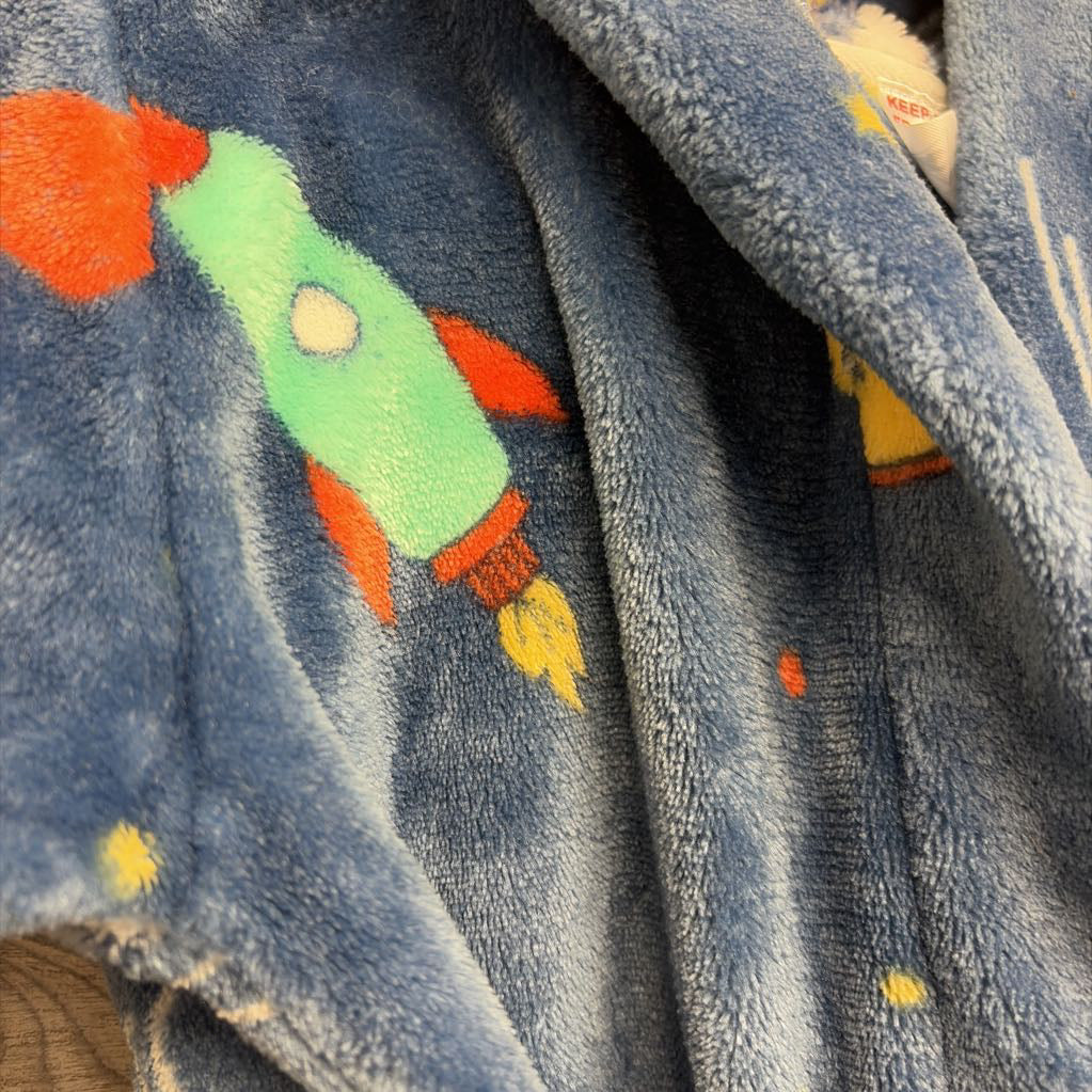 Plush Bath Robe Planets Stars 5-6