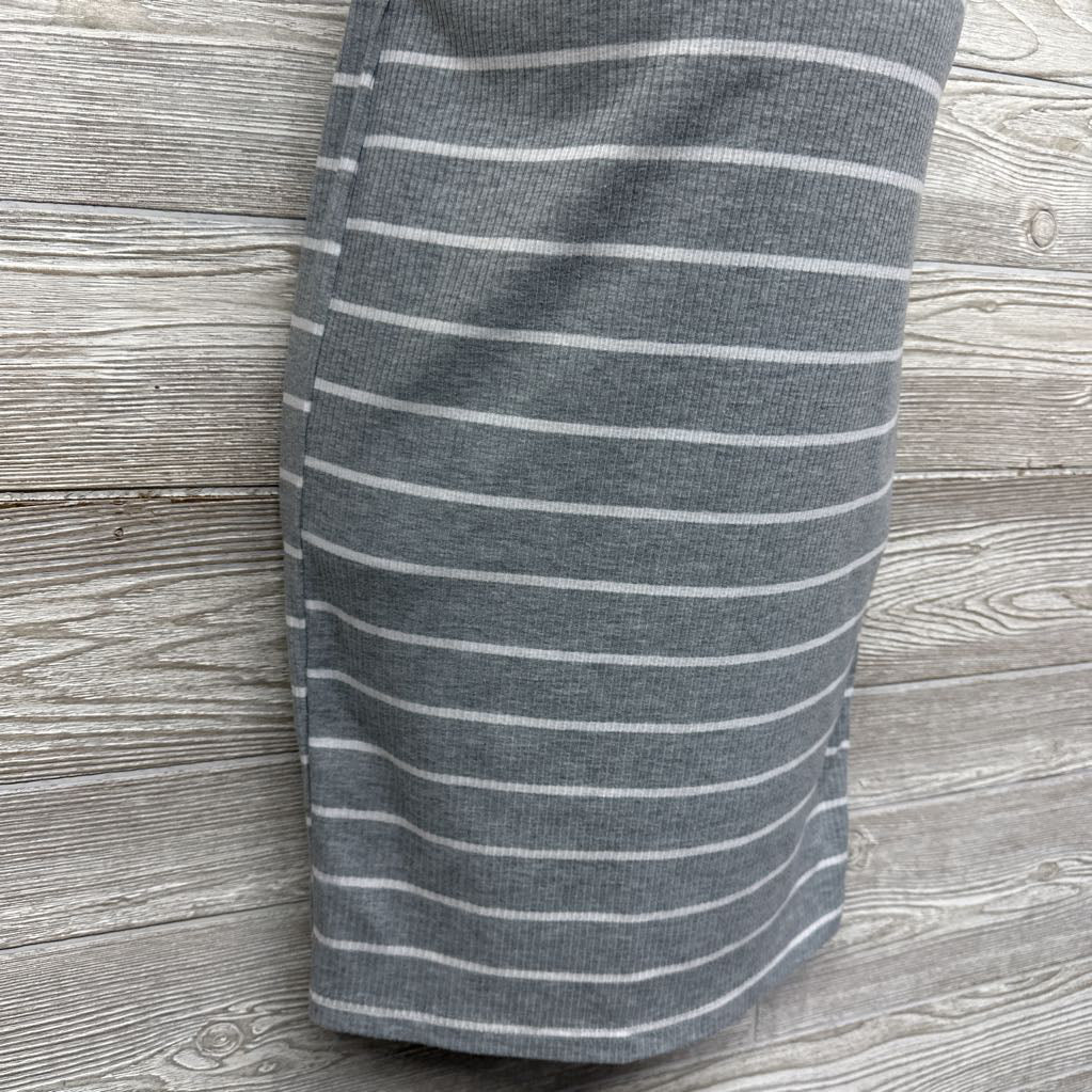 Striped Ruched Sleeveless Dress Small