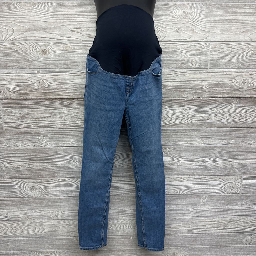 Cross Panel Skinny Jeans 10/Medium